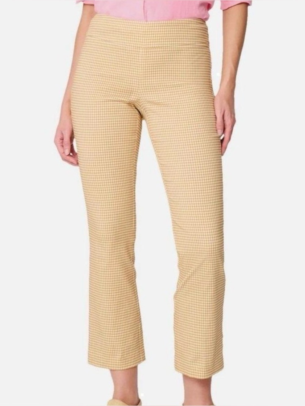 J McLaughlin NWT Autumn Sun Cabana Gingham Ivy Cropped Pants